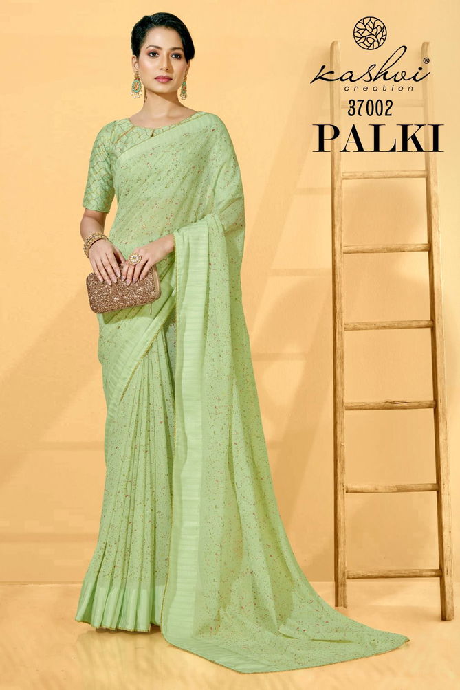 Palki By Kashvi 37001-37005 Georgette Sarees Catalog